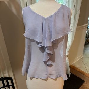 Lavender Tank top with Ruffles